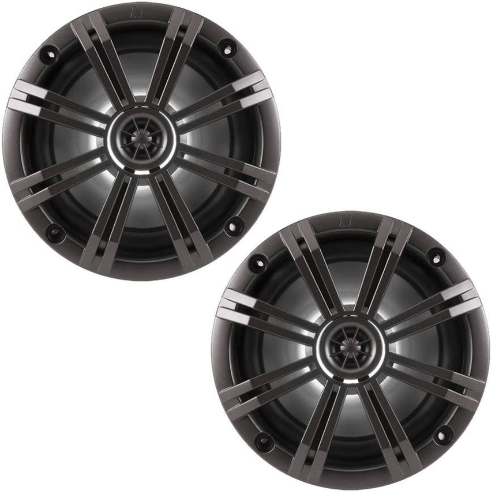 KICKER 6.5 Inch KM-Series LED Marine Speakers 41KM654LCW